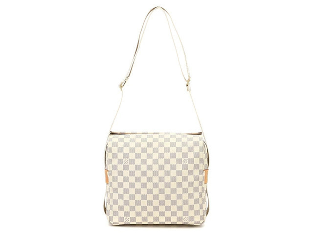 LOUIS VUITTON Shoulder Bag Damier Azur White Naviglio